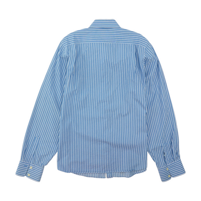 Blue Striped Long Sleeve Button Down