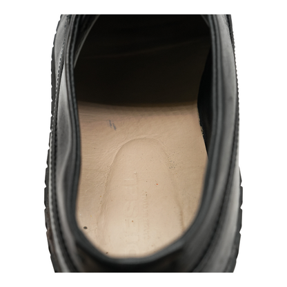 Black Leather Sneakers