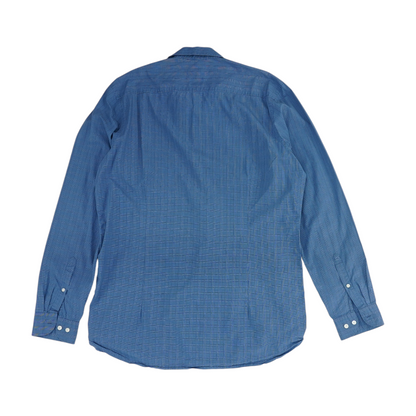 Blue Check Long Sleeve Button Down