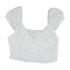 White Cropped Blouse