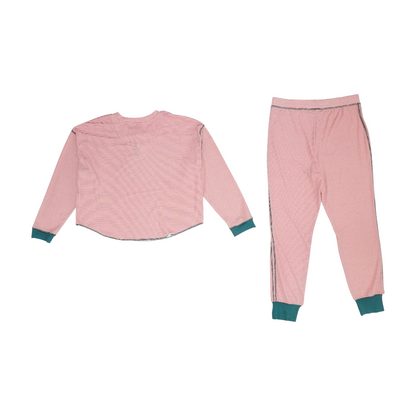 Red Striped Pajama Set