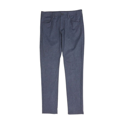 Blue Solid Five Pocket Pants