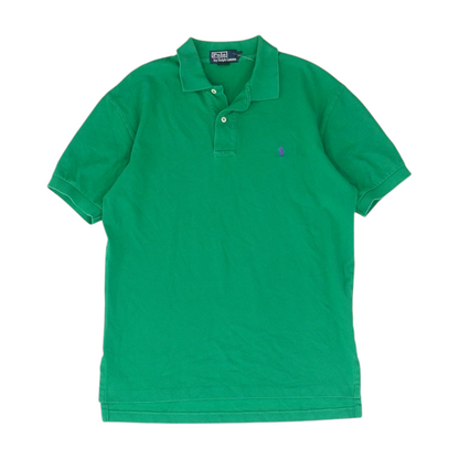 Green Solid Short Sleeve Polo