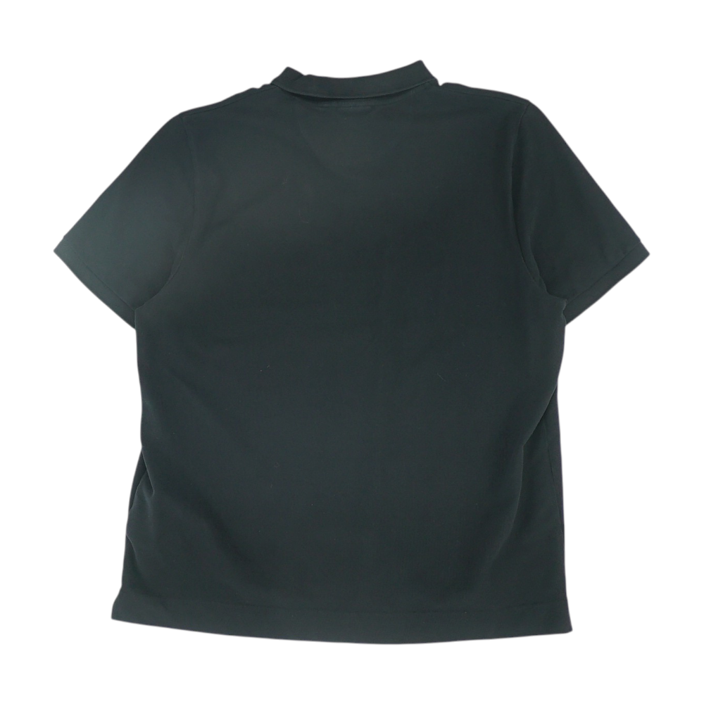 Black Solid Short Sleeve Polo