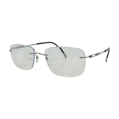 Silver 5521 Rectangle Prescription Eyewear
