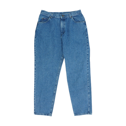 Vintage Blue Short Straight Jeans