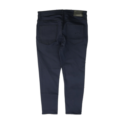 Navy Tapered Jeans