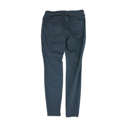 Gray Solid Mid Rise Skinny Leg Jeans
