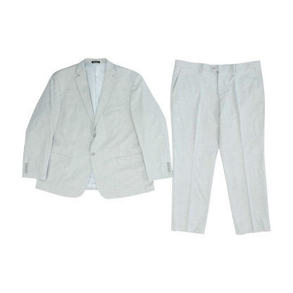 Gray Solid Suit