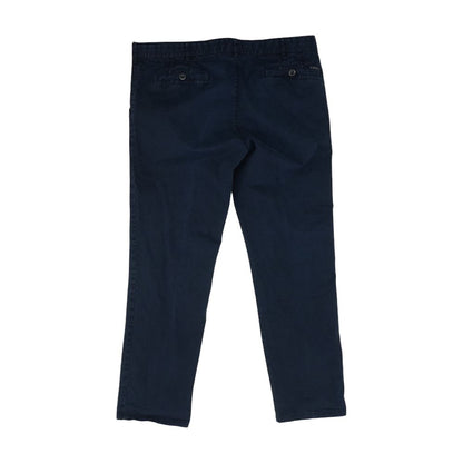 Navy Solid Five Pocket Pants