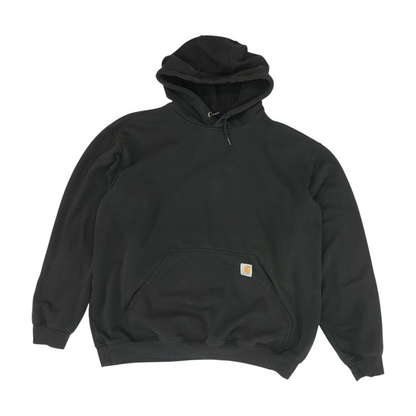 Black Solid Hoodie Pullover