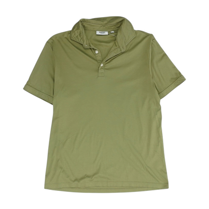 Green Solid Short Sleeve Polo