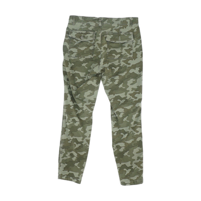 Green Camo Denim Capris