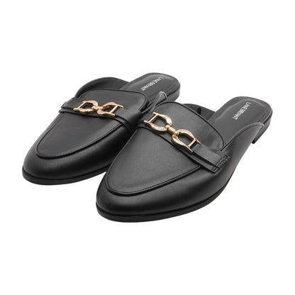 Black Slip-On Flats