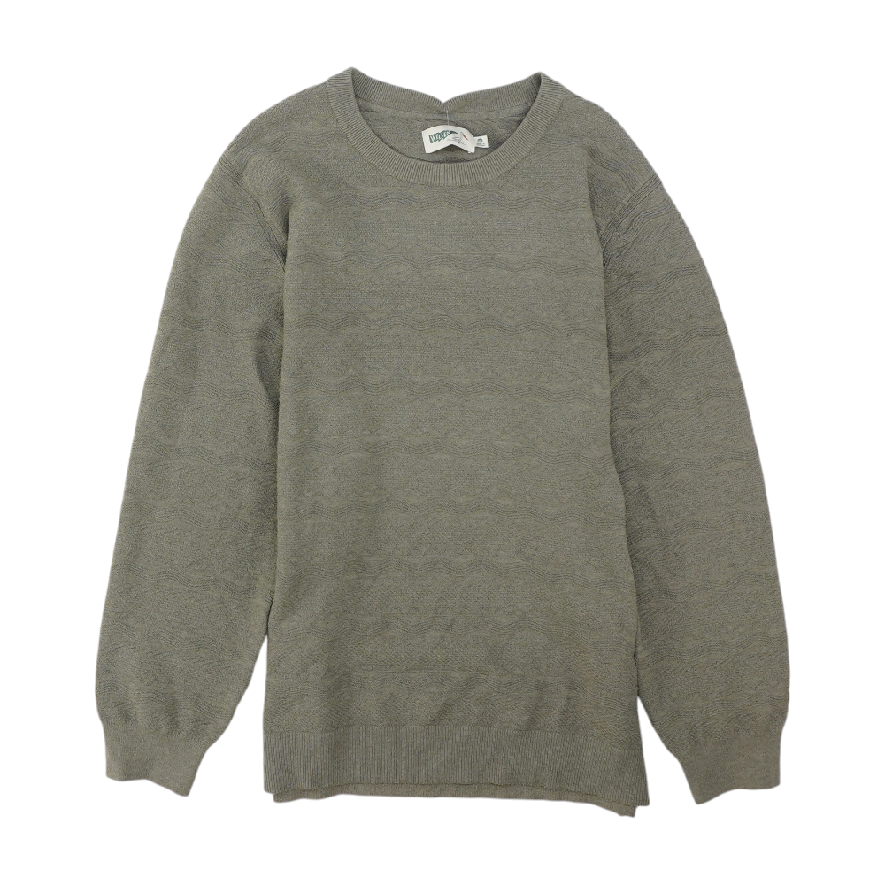 Gray Solid Pullover Sweater