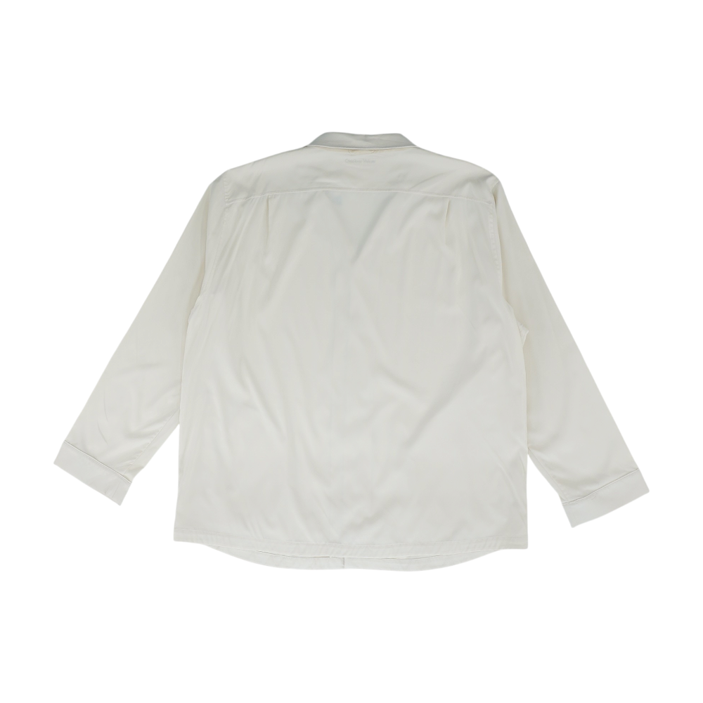 Ivory Solid Long Sleeve Button Down
