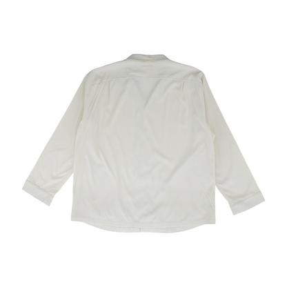 Ivory Solid Long Sleeve Button Down