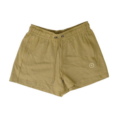 Tan Solid Active Shorts