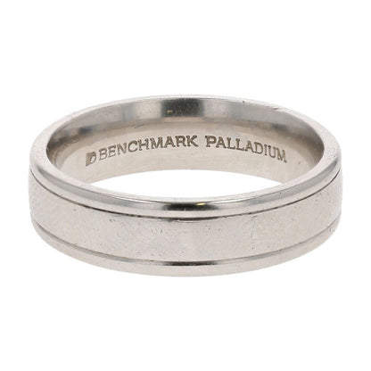 Palladium Comfort Fit Beveled Edge Platinum Band