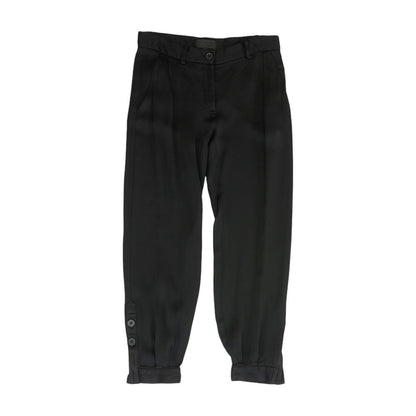 Black Solid Dress Pants