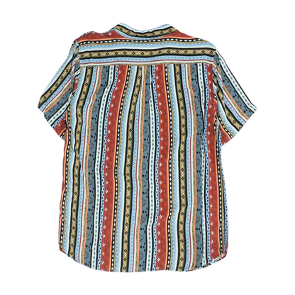 Multi Striped Short Sleeve Button Down