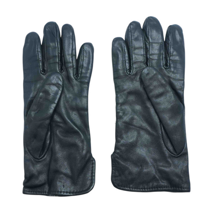 Black Leather Gloves