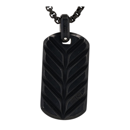 3 9/10 ctw Titanium Pendant Necklace