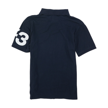 Navy Solid Short Sleeve Polo