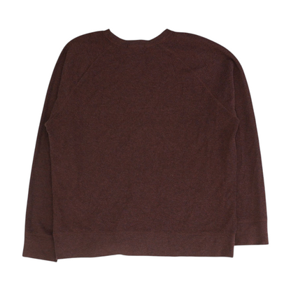 Burgundy Solid Pullover Sweater
