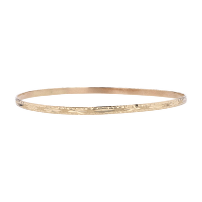 10K Yellow Gold Bangle Bracelet