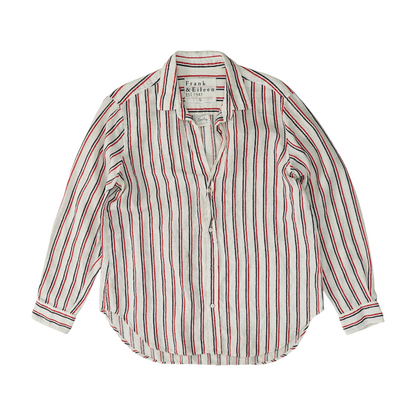 White Striped Button Down