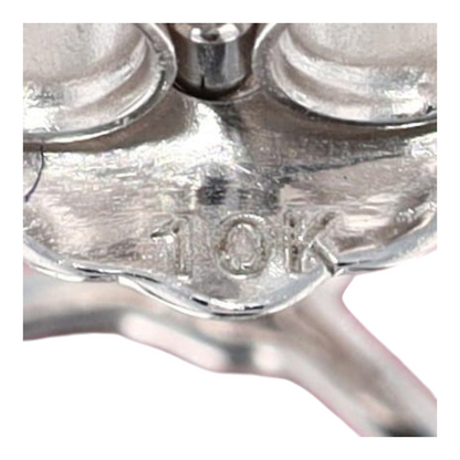 1 1/3 ctw 10K White Gold Garnet Stud Earrings
