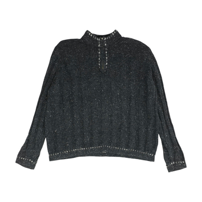 Gray 1/4 Zip Sweater