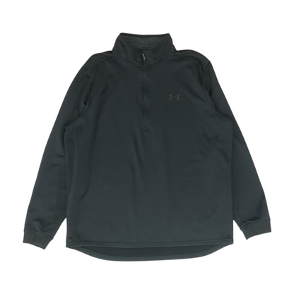 Black Solid 1/4 Zip Pullover