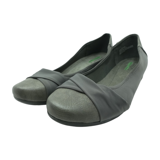 Gray Slip-On Flats