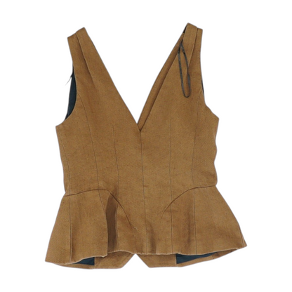 Brown Cropped Blouse