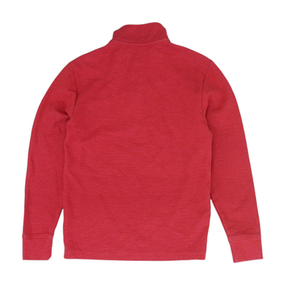 Red Solid 1/4 Zip Pullover