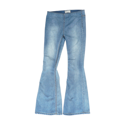 Blue Wide Leg Jeans