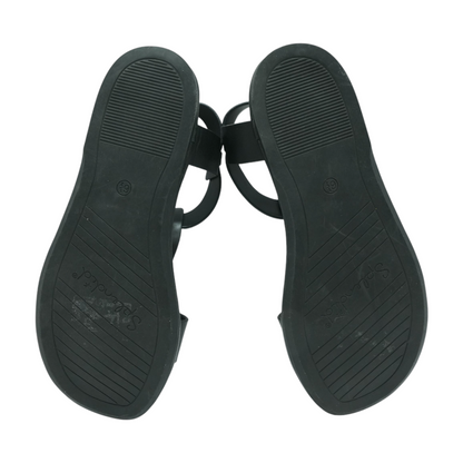 Black Flat Sandals
