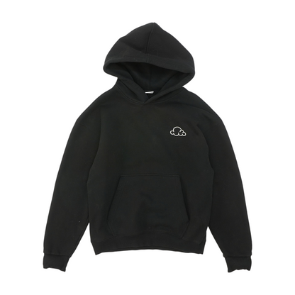 Black Solid Hoodie Pullover