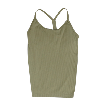 Olive Striped Active T-Shirt