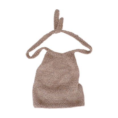 Tan Solid Pajama Top