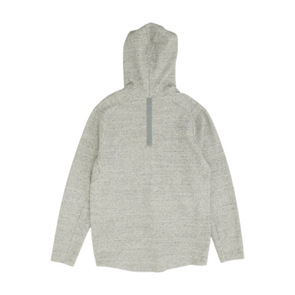 Gray Solid Hoodie Pullover