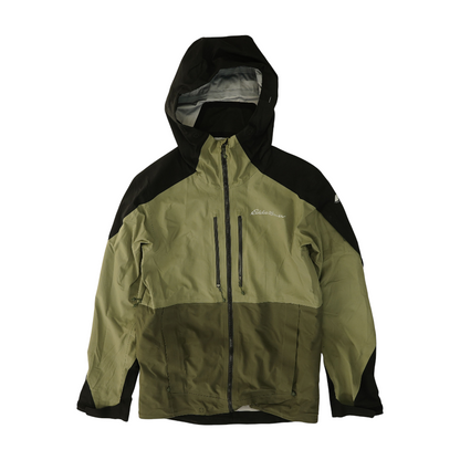 Green Solid Rain Jacket