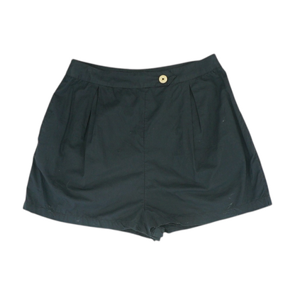 Black Solid Chino Shorts