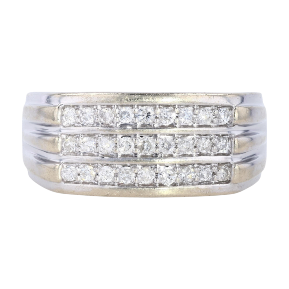1/4 ctw 14K White Gold Diamond Band – Image 1