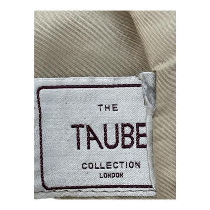 Vintage Beige Solid Leather Jacket