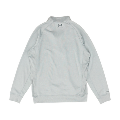 Gray Solid 1/4 Zip Pullover