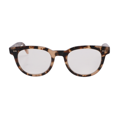 Brown James Round Prescription Eyewear