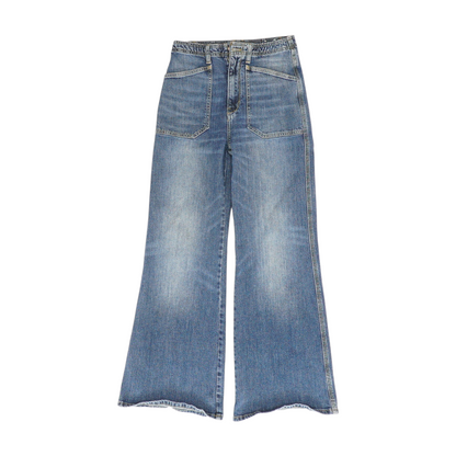 Blue Wide Leg Jeans